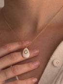 Attica 18K Gold Non-Tarnish Stone CZ Necklace