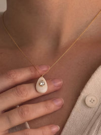 Attica 18K Gold Non-Tarnish Stone CZ Necklace