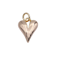 16k Gold Filled Dainty Puff Heart Charm