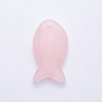 Natural Gemstone 40mm Agate Under the Sea Fish Bead Charm