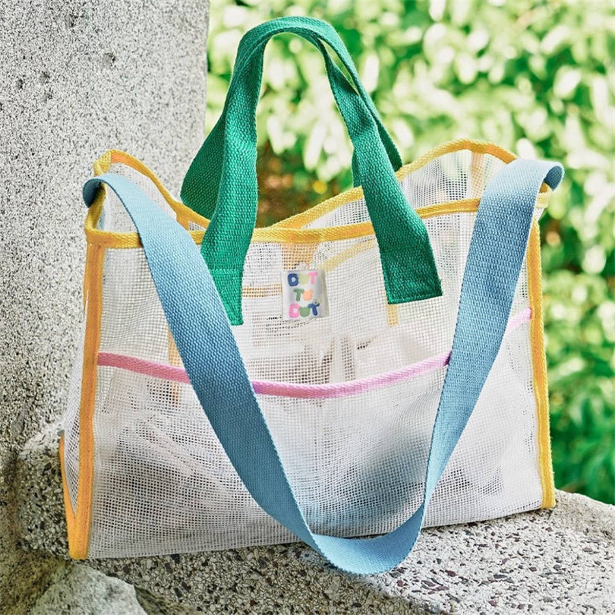 Mesh Color Beach Bag