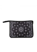 Bandana Print Pouch - Beau Black