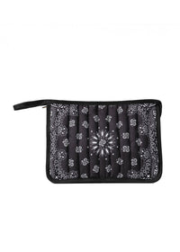 Bandana Print Pouch - Beau Black
