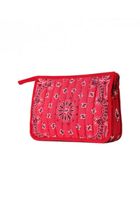 Bandana Print Pouch - Red