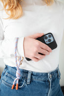 Taupe Cord Short Phone Strap