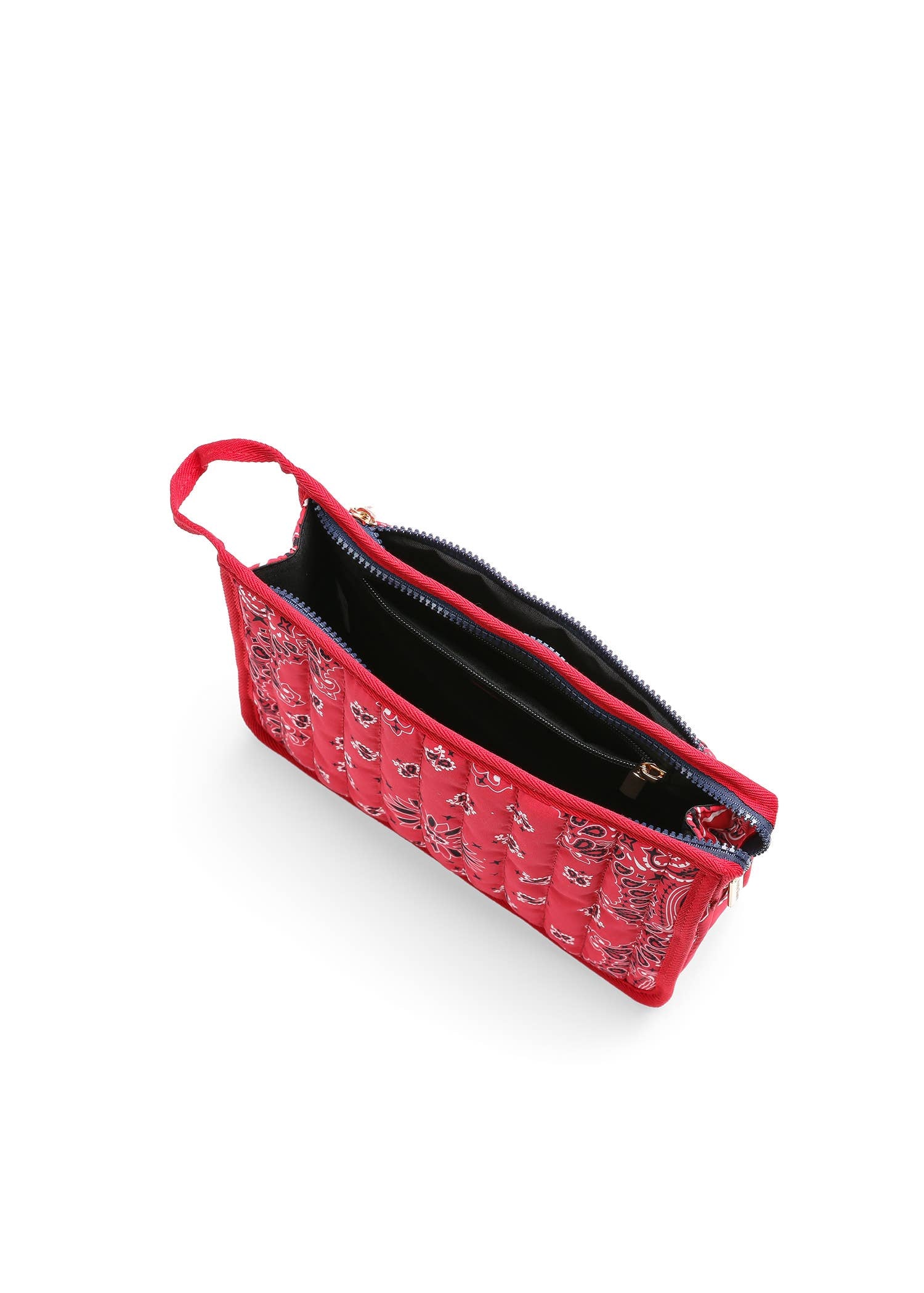 Bandana Print Pouch - Red