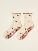 Little Cherry Petal Pilates Socks