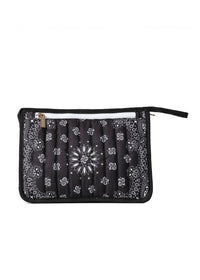 Bandana Print Pouch - Beau Black