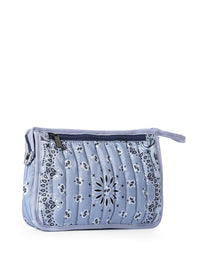 Bandana Print Pouch - Beau Light Blue