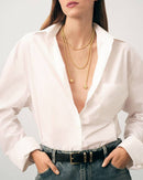 Audrey Lariat Rope Tassel Ball Chain Wrap Steel Necklace