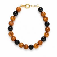 Beaded Color Gumball Statement Necklace
