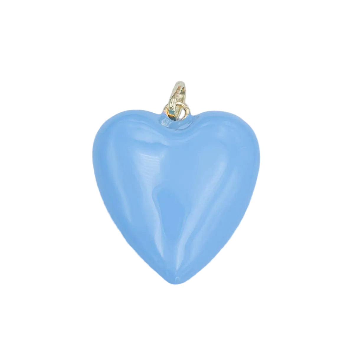 24K Gold Filled Enamel Heart Charm