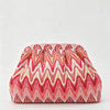 Multicolor Striped Pattern Cloud Clutch Bag