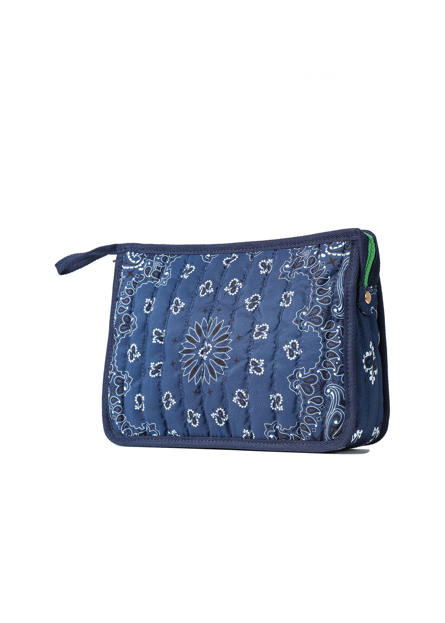 Bandana Print Pouch - Navy