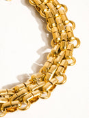 Gold Bold Weave Bracelet