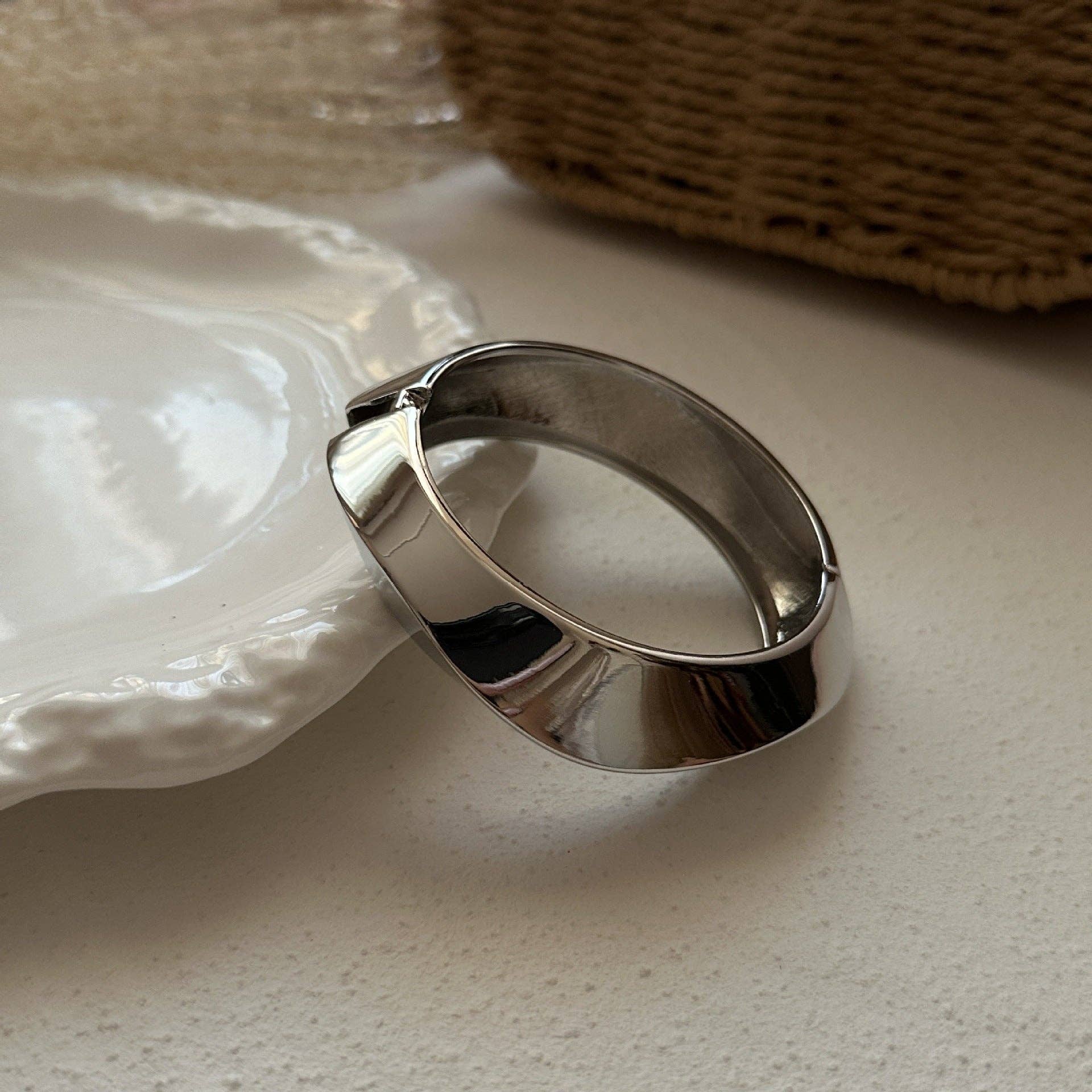 Irregular Layered Smooth Acrylic Bracelets