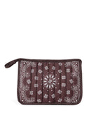 Bandana Print Pouch - Beau Brown