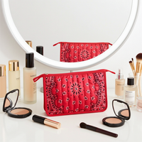 Bandana Print Pouch - Red