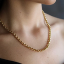 Jana- Rolo Chain Necklace Waterproof 18K gold PVD