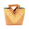 Zuki Wynwood Straw Handbag with Metallic Detailing