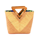 Zuki Wynwood Straw Handbag with Metallic Detailing