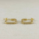 18k Gold Filled Quadratini Earrings
