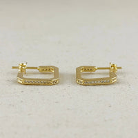 18k Gold Filled Quadratini Earrings