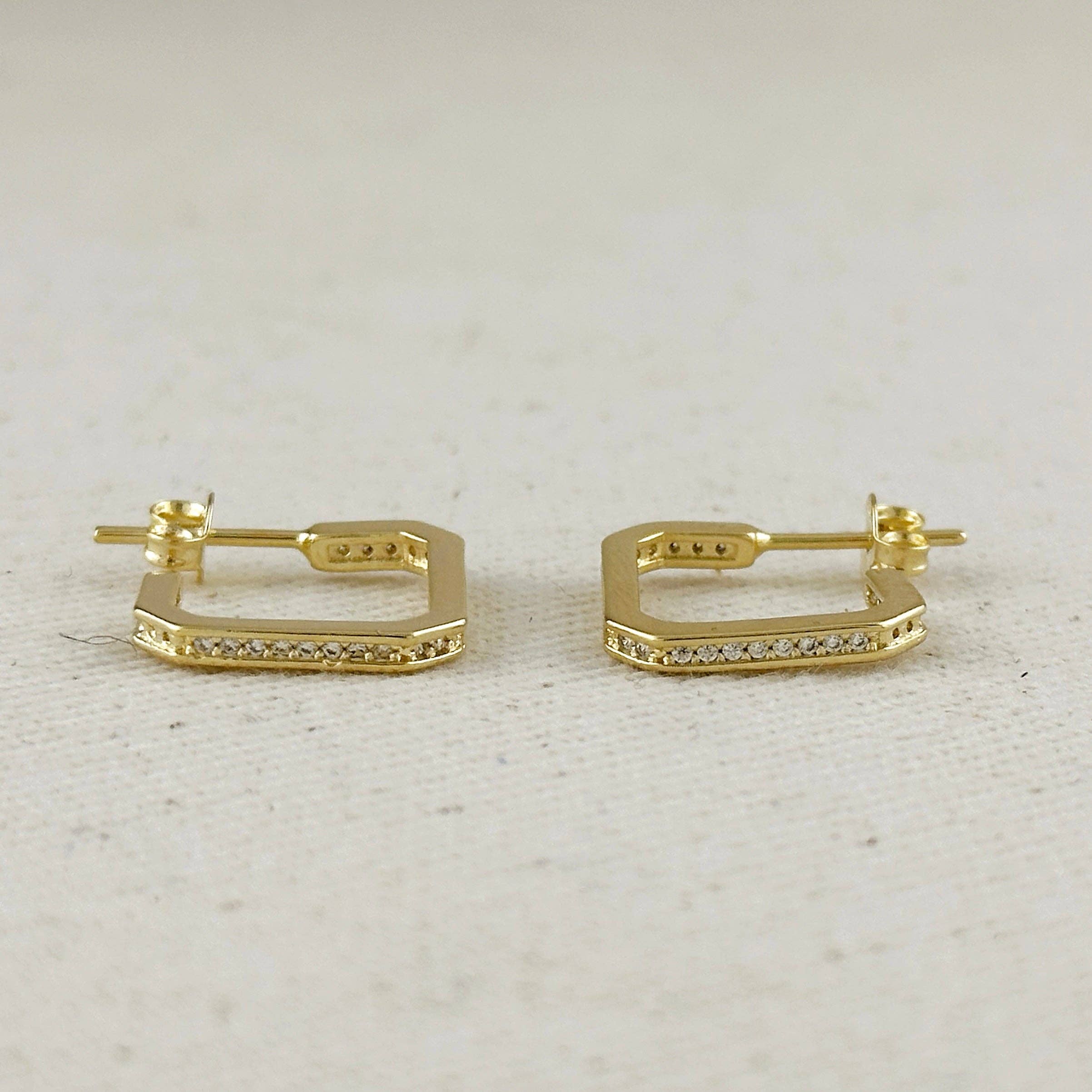 18k Gold Filled Quadratini Earrings