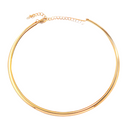 Flexible Choker / Necklace - Stainless Steel14K Gold