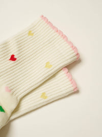 Mini Heart Petal Pilates Socks