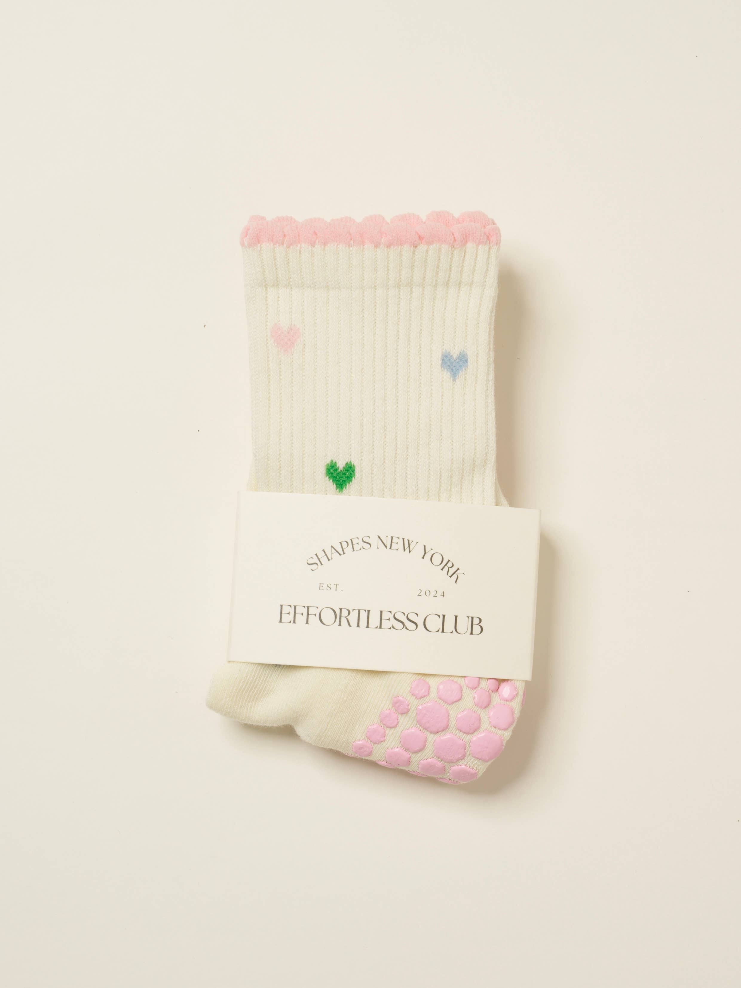 Mini Heart Petal Pilates Socks