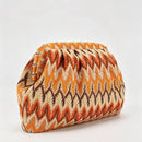 Multicolor Striped Pattern Cloud Clutch Bag