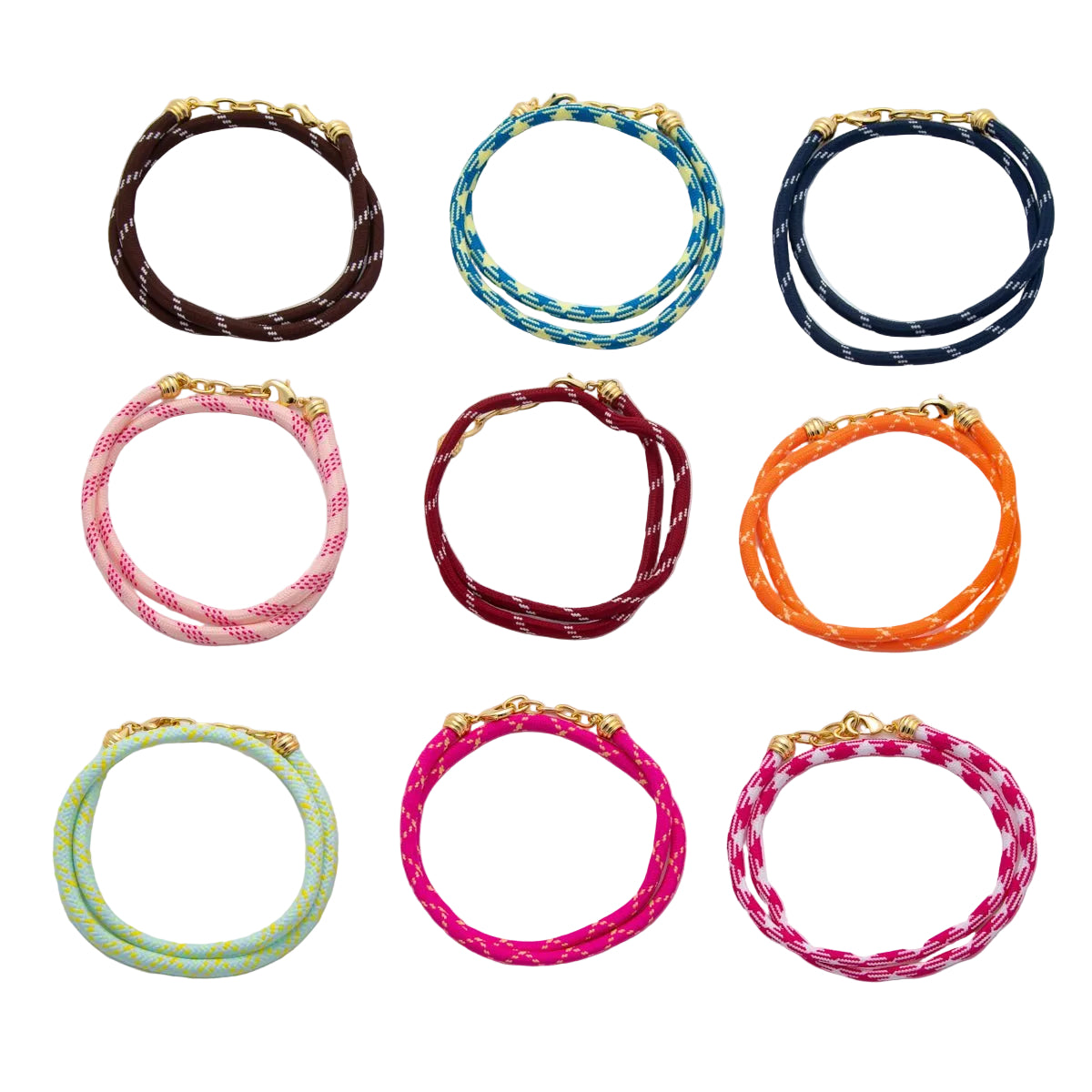 New Color 24K Gold Filled Cotton Cord Necklace