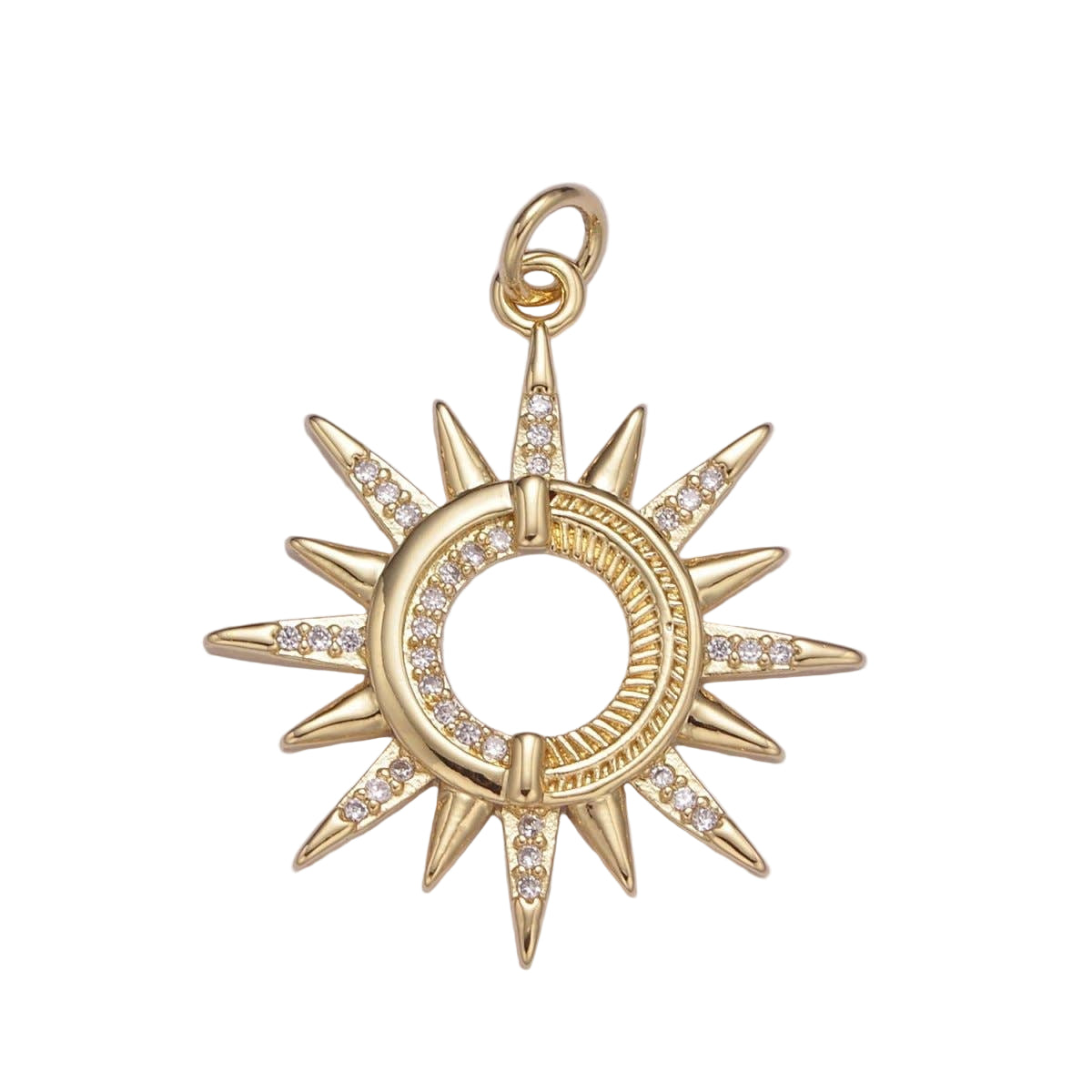 Dainty 14K Gold Filled Ancient Sun pendant