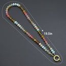 Mixed Gemstone Charm Necklace