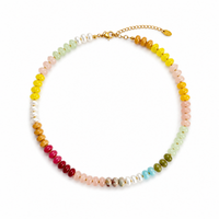 Color Garden Beaded Necklace – Natural Stone Beads Mix