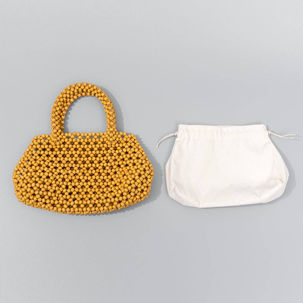 Handmade Wooden Bead Handbag