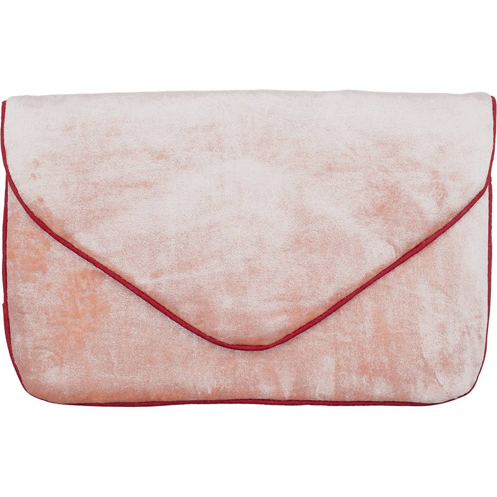 PINK VELVET CLUTCH