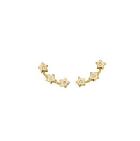 18k Gold Filled Three Stars Ear Climber Earrings
