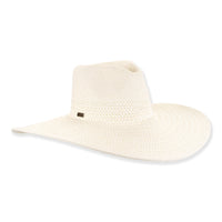 Adjustable Paper Braid Sunhat in Ivory