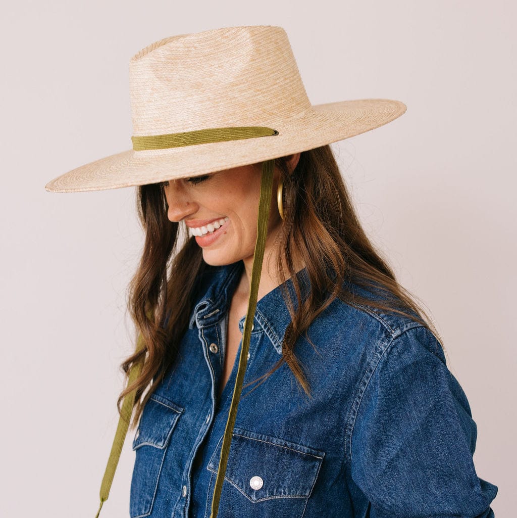 Olive Hand-Woven Hat Band