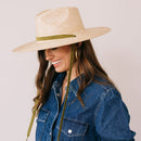 Olive Hand-Woven Hat Band