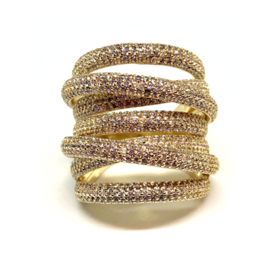 Gold Grande Twisted Luxe Ring (Accessory Concierge)