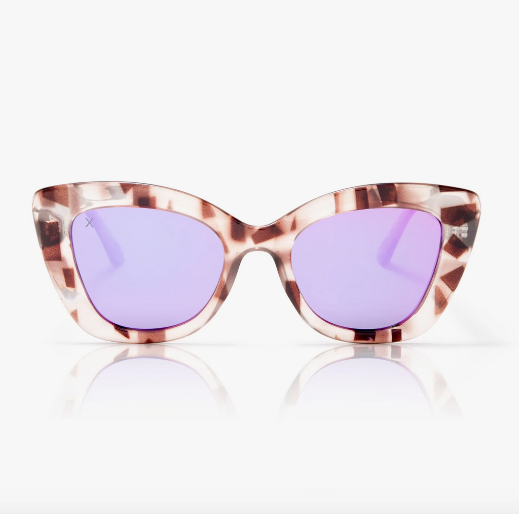 beverly: light pink + pink mirror sunglasses