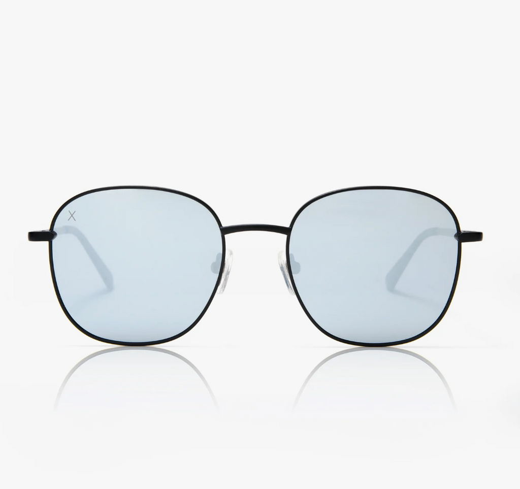 avalon: matte black + grey mirror sunglasses