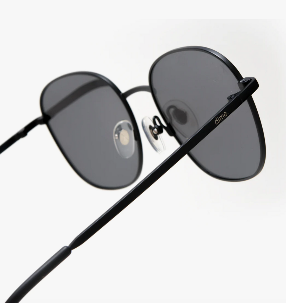 avalon: matte black + grey mirror sunglasses