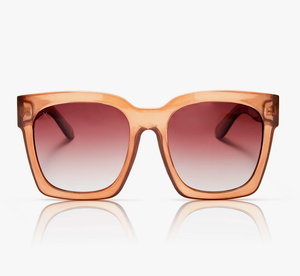 anonymous: taupe crystal + brown gradient sunglasses