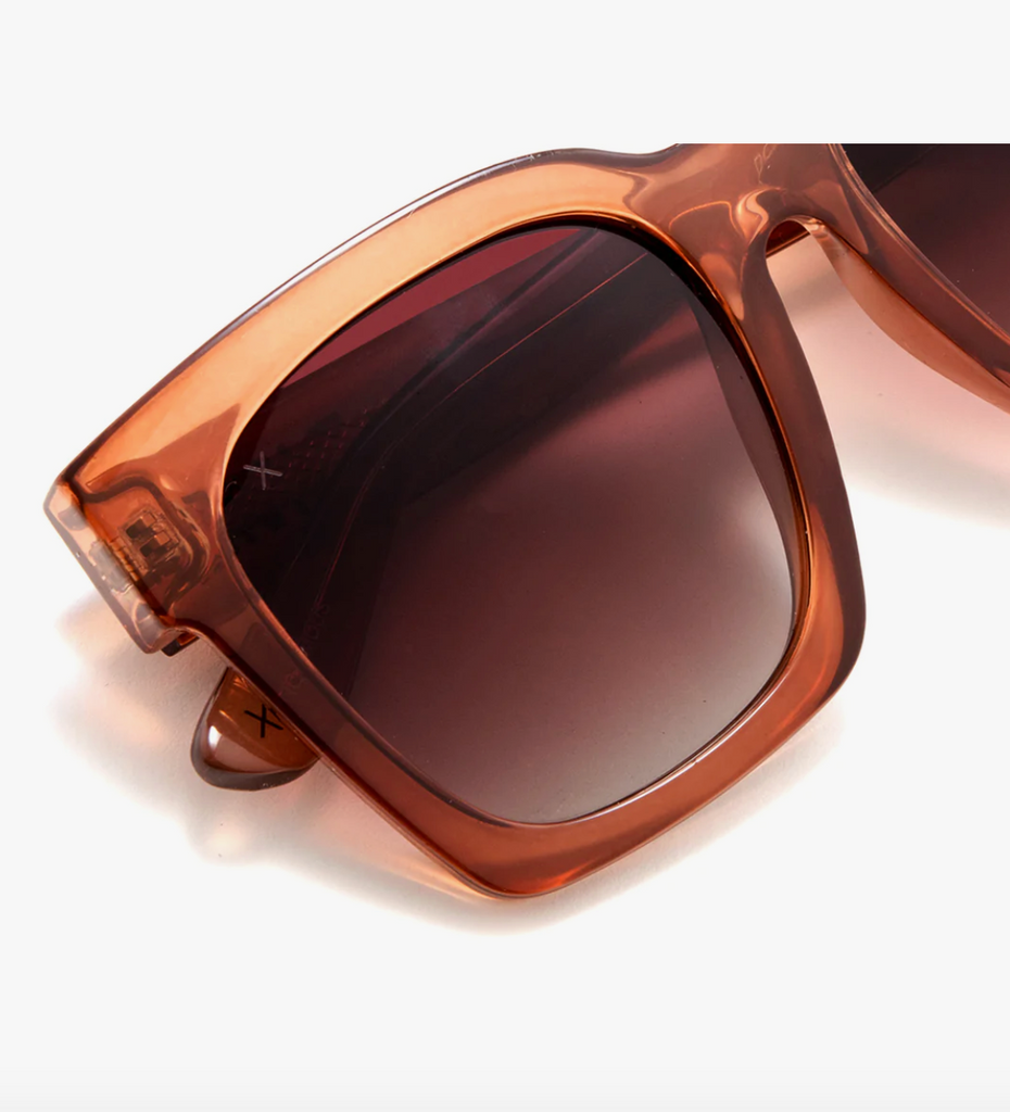 anonymous: taupe crystal + brown gradient sunglasses