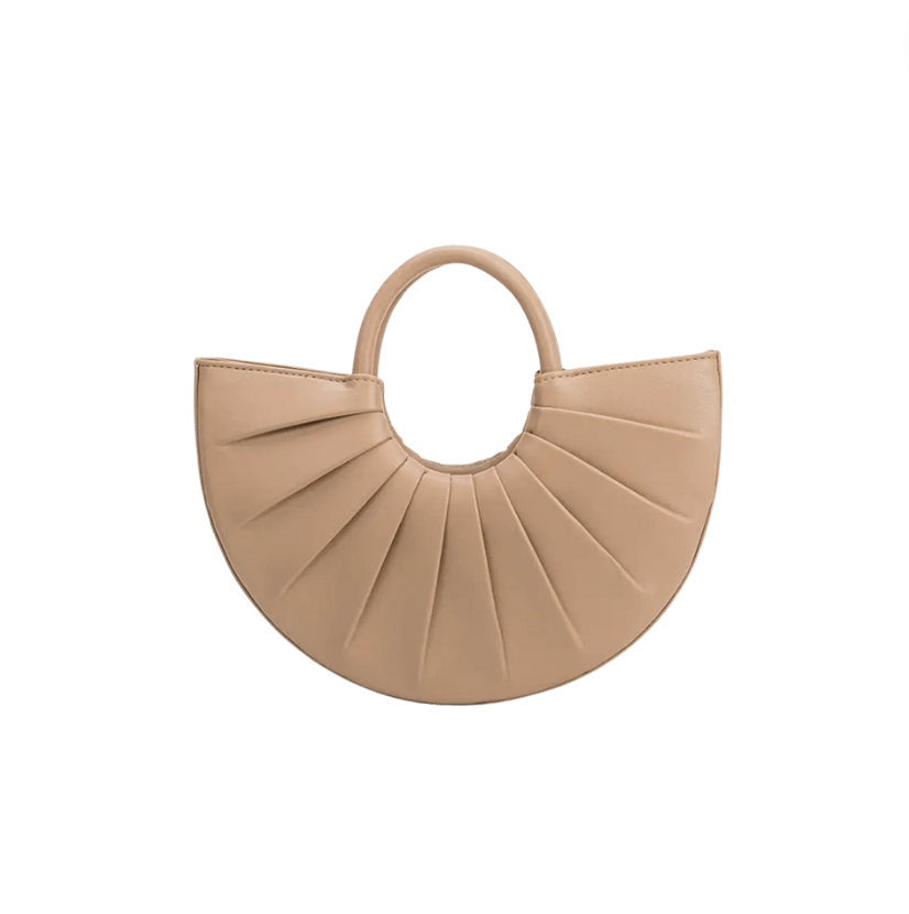 Karlie Vegan Small Top Handle Bag in Nude