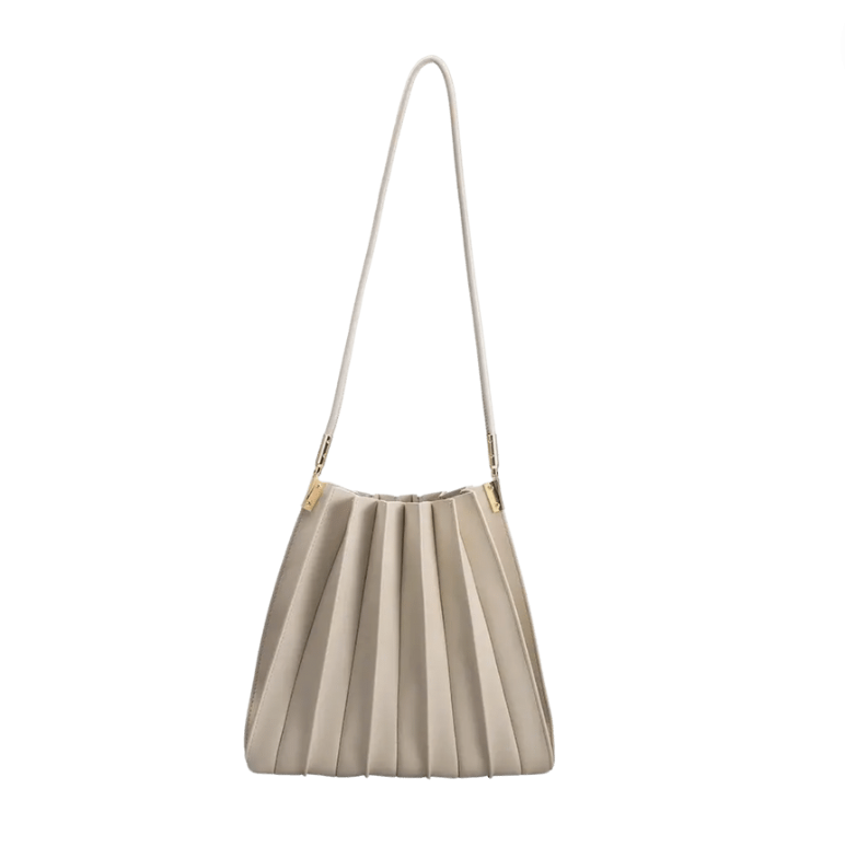 Carrie Pleated Vegan Shoulder Bag
